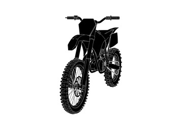 motorcycle silhouette vector