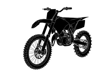 Obraz na płótnie Canvas motorcycle silhouette vector