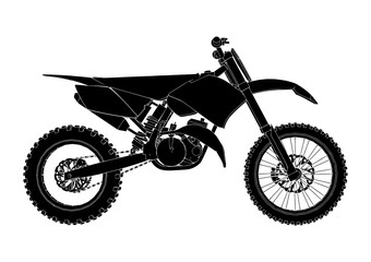 motorcycle silhouette vector