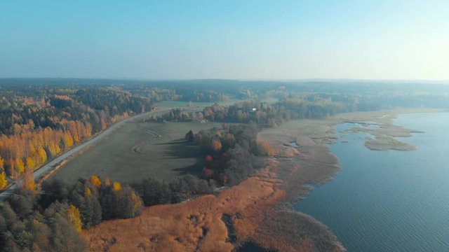 Autumn Forest and Sea in the Archipelago, Finland