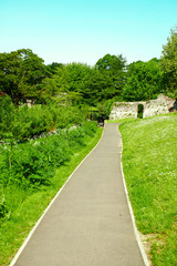 Country walking route