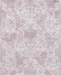 Luxury ornamented pattern Vector. Royal luxury texture floral decor. Floral decoration intricated details. Pastel pink colors