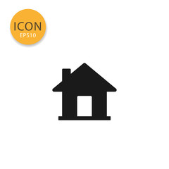 House icon isolated flat style.