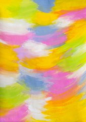 Gemälde "Glück" von Carola Vahldiek (Guache-Farben auf Papier)