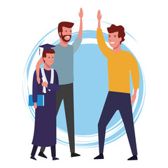 Students graduation celebration