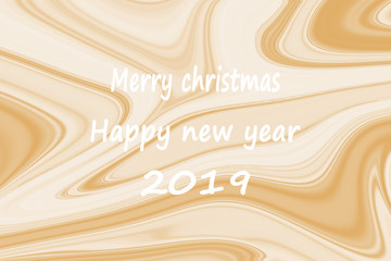 Happy new year with Gold marble background for design.