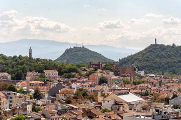 Fototapeta na wymiar Panoramic view of the Alyosha monument in Plovdiv,Bulgaria.