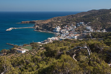 Fototapeta na wymiar View of Diafani on Karpathos in Greece