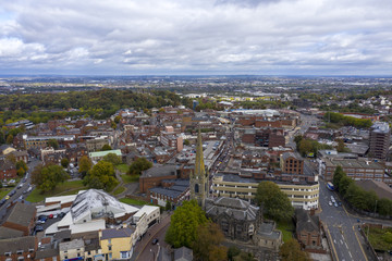 Fototapeta premium Dudley aerial view, UK.