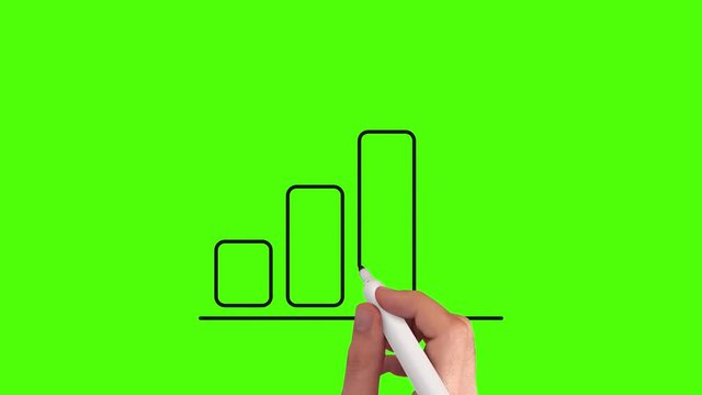 Balkendiagramm – Whiteboard Animation mit Greenscreen