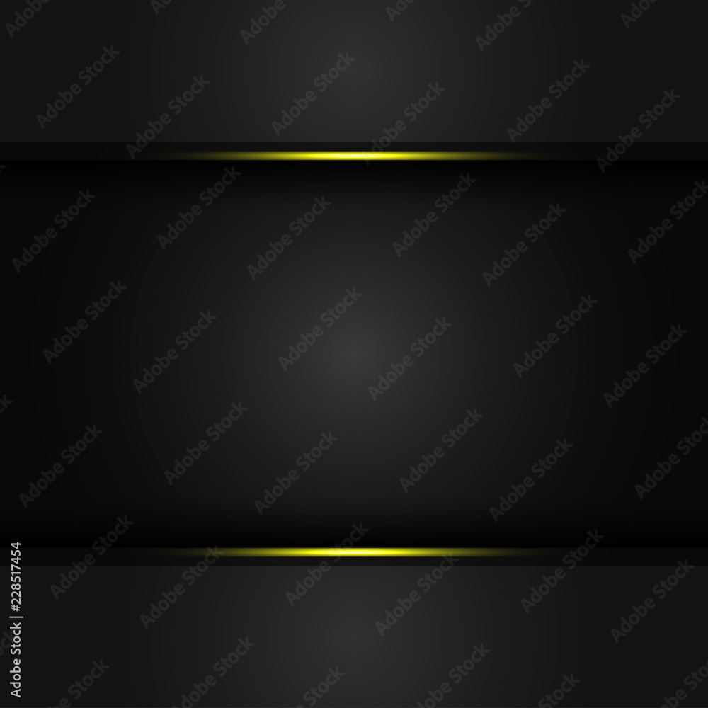 Poster abstract metallic red shiny color black frame layout modern tech design vector template background