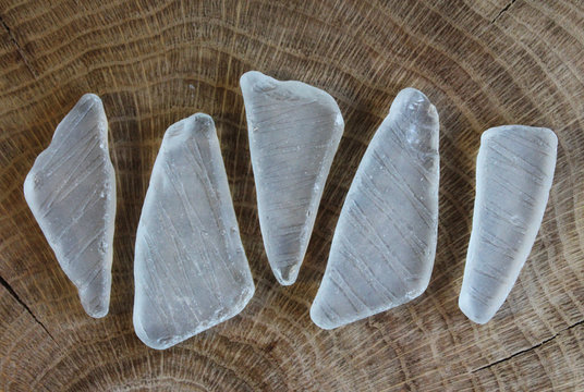 White sea glass