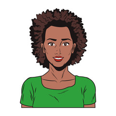 Pop art woman cartoon