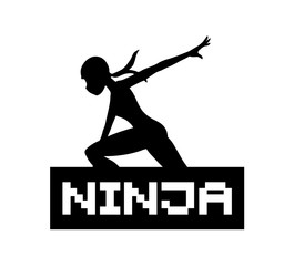 Ninja warrior illustration