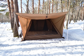 雪中キャンプ