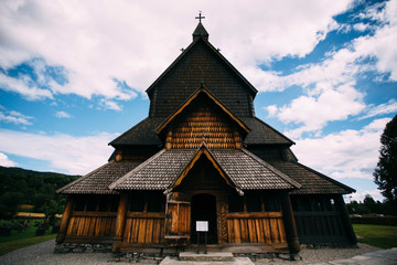 old wooden church in Norway