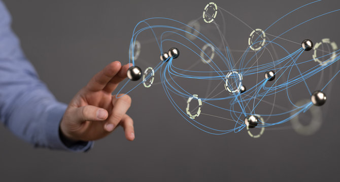 network digital interface in hand