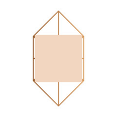 label polygonal linear template white background