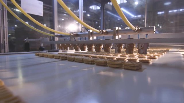 Waffle production factory line