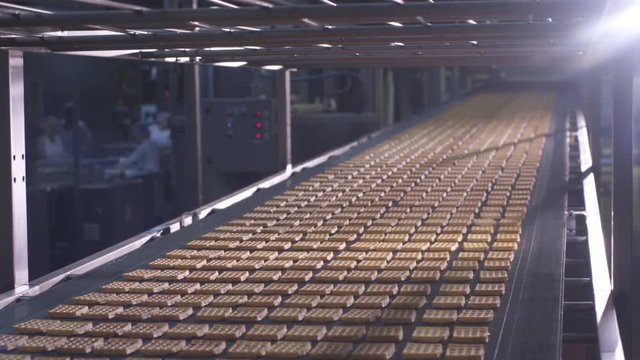 Waffle production factory line
