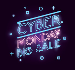 Fototapeta premium cyber monday shop