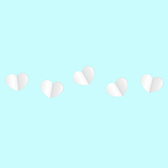 Paper heart background.