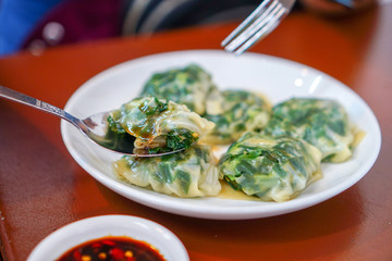 steamed chives dumplings,4