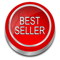 Bestseller button - 3D illustration
