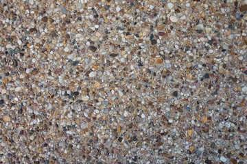 The texture of the walls of the small stones