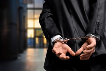 Arrest bound bracelet bribe bribery business businessman