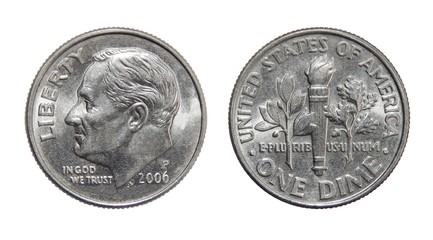 American coin 10 cents (ONE DIME USA)