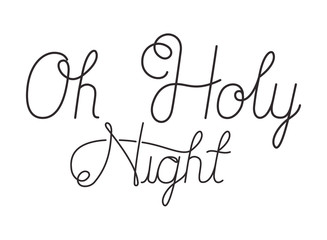 oh holy night calligraphy message