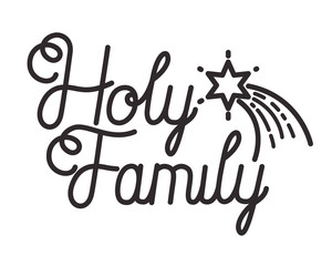 holy family calligraphy message