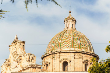 Fototapeta na wymiar Cathedral in Francavilla Fontana, Salento, Italy