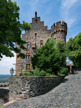 Unterburg Burg Staufenberg, Landkreis Gie&szlig;en, Hessen, Deutschland 