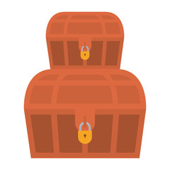 old trunks boxes transport icon