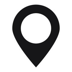 Maps pin. Location map icon. Location pin. Pin icon vector.