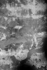 Cracked and peeling paint old wall background.