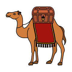 cute camel desert animal