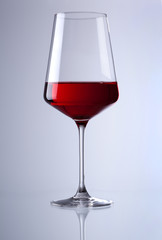 red wine glass isolated