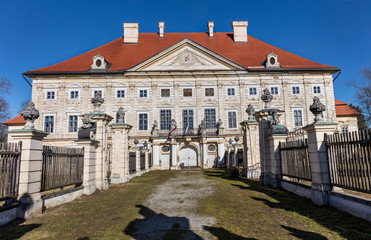 Fototapeta na wymiar Beautiful baroque castle in Dornava, Slovenia