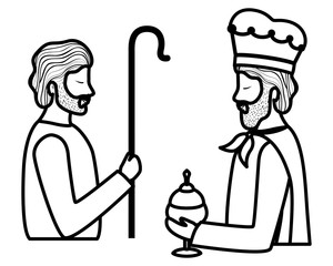 saint joseph with wise king character