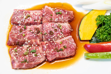 japanese yakiniku wagyu beef