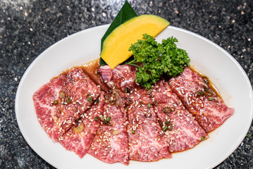japanese yakiniku wagyu beef