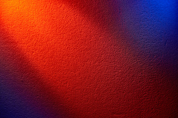Bright red light on a blue background.