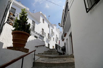 Fototapeta na wymiar Frigiliana-- is one of beautiful white towns in the province of Malaga, Andalusia, Spain