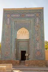 Usto Ali Nesefi Mausoleum at the Shah-i-Zinda Ensemble, Samarkand, Uzbekistan