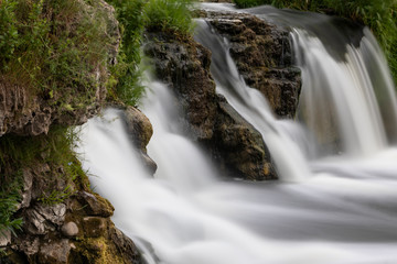 Naklejka premium A slow exposure of a waterfall