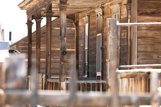 Bodie Ghost Town, an abandoned wooden house. © Janisphoto