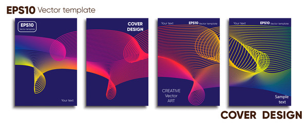 Creative colored cover. Cover design.